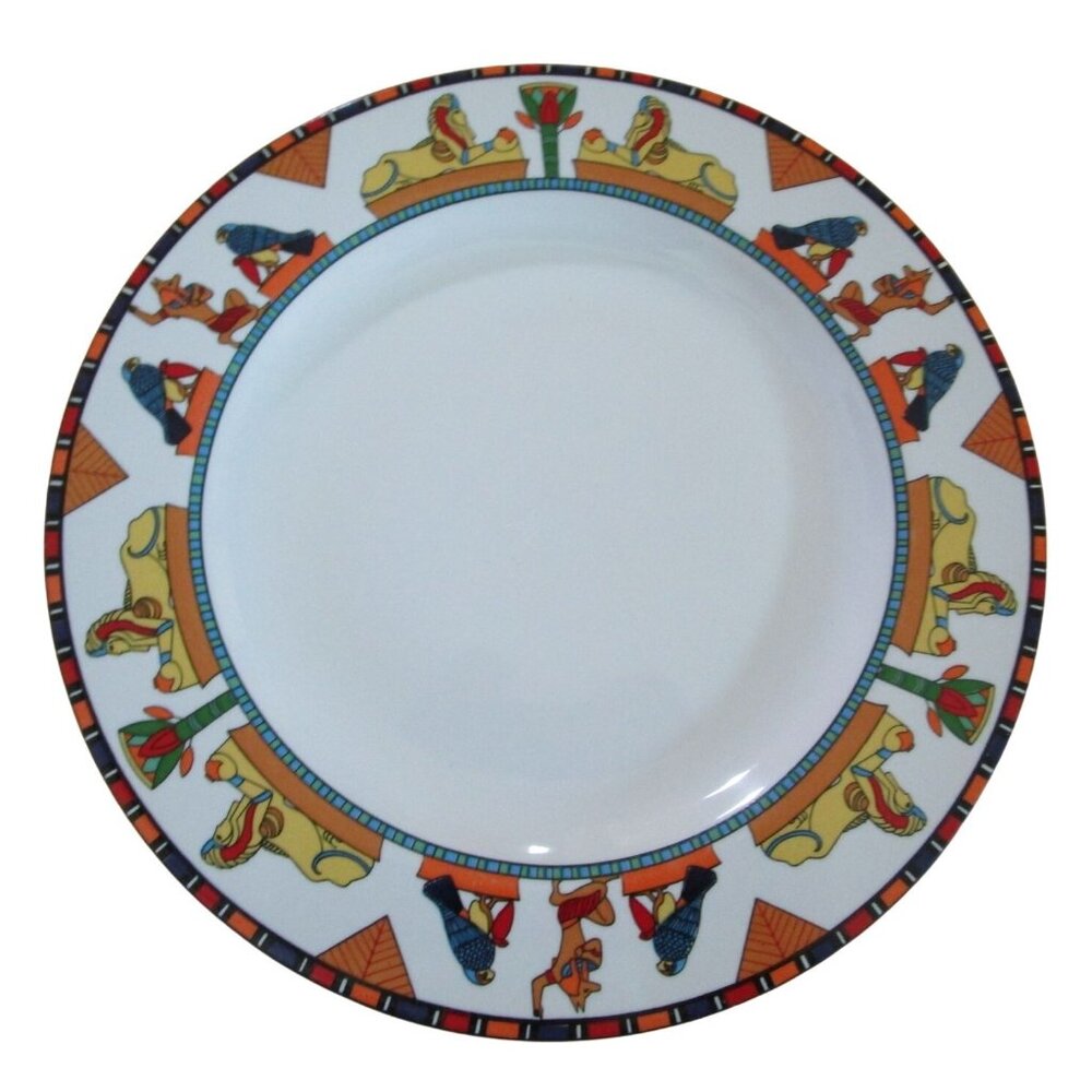 Furio Isis Egyptian Vintage 7.75" Salad Plate Retired Sphinx Egypt GUC